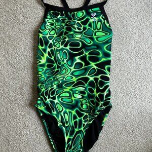 TYR Durafast One Piece Fully Lined Racing Swimsuit Size 28 XXS